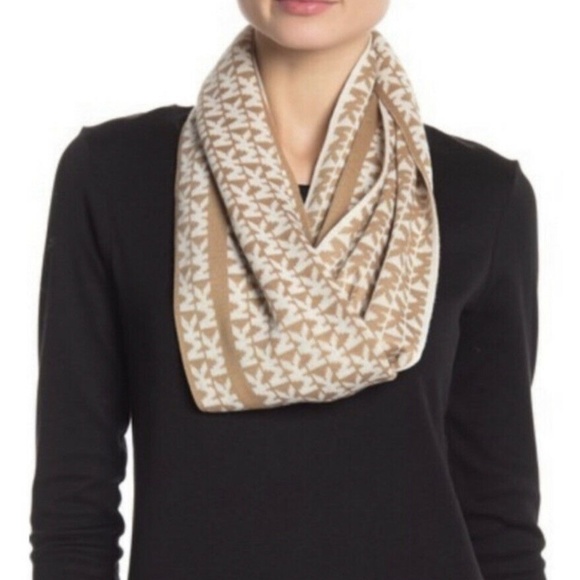 Michael Michael Kors | Logo Infinity Scarf Women's Size OS Brown Comfort - Picture 1 of 8